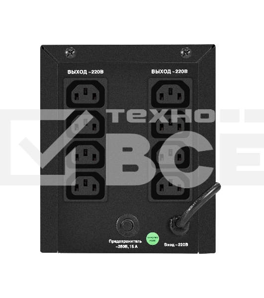Источник бесперебойного питания ExeGate Power NB-2200.LED.AVR.8C13 (2200VA/1300W, LED, AVR, 8*C13, батарея 12V 9Ah - 2 шт., металлический корпус, Black)