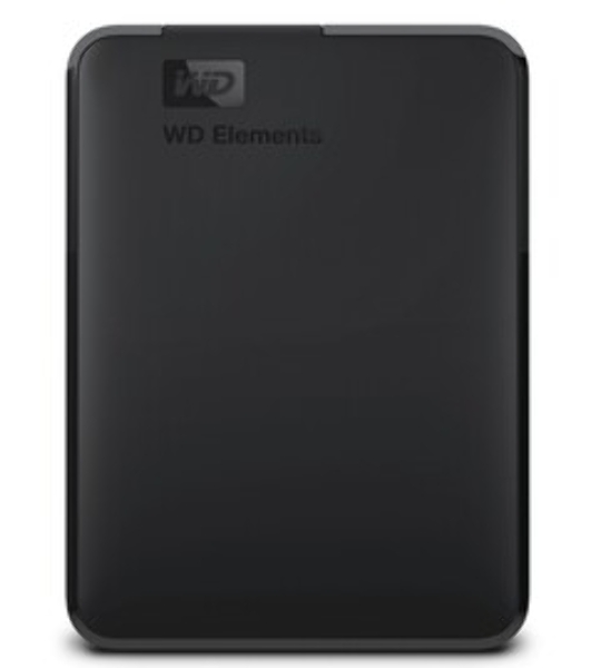 Внешний HDD 2.5' Western Digital Elements Portable, 1TB, USB 3.2 Gen 1 Type-A, 5400 rpm, черный