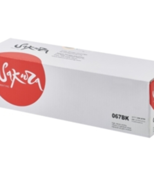 Картридж Sakura 067BK (5102C002) для Canon, черный, 1400 к.