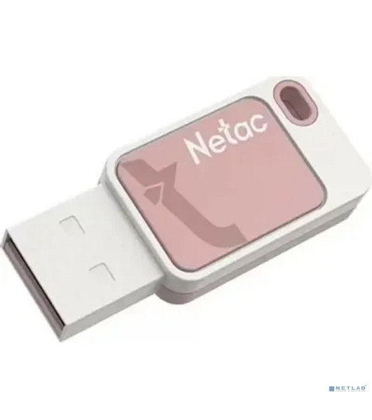 Флешка USB Netac UA31 NT03UA31N-032G-20PK), 32Gb, USB 2.0, R/W 110/45, розовый/белый