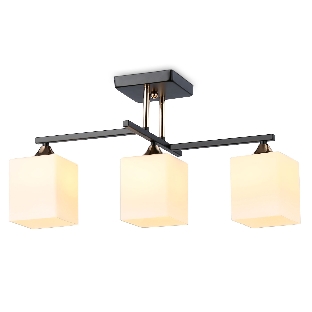 Светильник Ambrella light TR303114/3 BK/FGD/FR черный/золото/белый матовый E27/3 max 40W 490*260*290