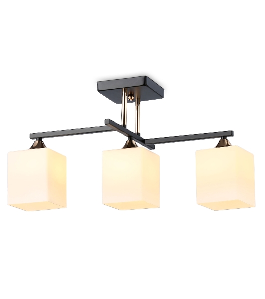 Светильник Ambrella light TR303114/3 BK/FGD/FR черный/золото/белый матовый E27/3 max 40W 490*260*290