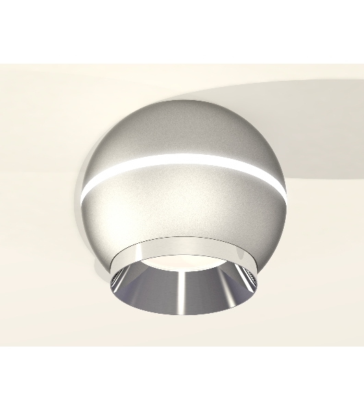 Светильник Ambrella Light XS1103002 SSL/PSL серебро песок/серебро полированное MR16 GU5.3 LED 3W 4200K (C1103, N7032)