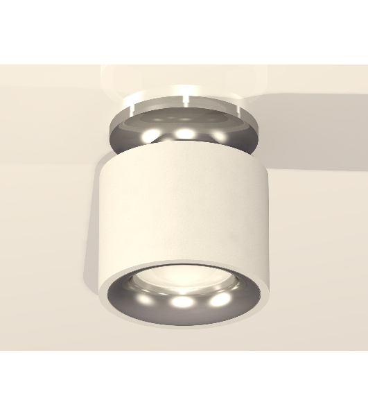 Светильник Ambrella Light XS7510081 SWH/PSL белый песок/серебро полированное MR16 GU5.3 (N7927, C7510, N7012)