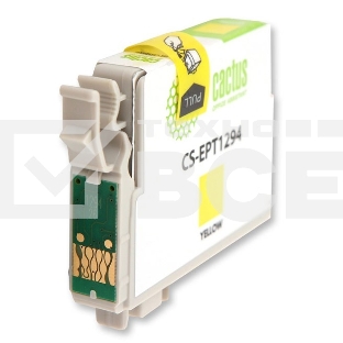 Картридж струйный Cactus CS-EPT1294 (T1294) желтый (10 мл) для Epson Stylus Office B42/BX305/BX305F/BX320/BX525/BX625/SX420/SX425