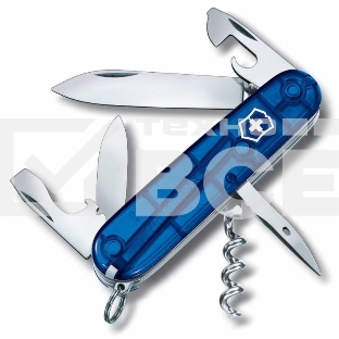 Нож перочинный Victorinox Spartan (1.3603.T2) 91мм 12функций синий полупрозрачный карт.коробка