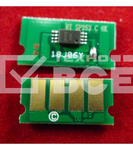 Чип ELP для Ricoh Aficio SP C252Dn/C252Sf/C262Dnw/C262Sf Cyan 6K (SPC252HE)