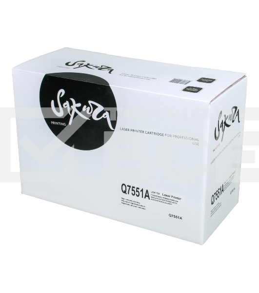 Картридж Sakura Q7551A для HP P3005/P3005n/P3005d/P3005dn/3005x/M3027MFP/M3027xMFP/M3035MFP/M3035xsMF, черный, 6000 к.