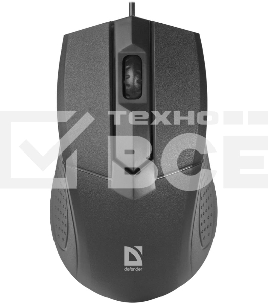 Мышь проводная Defender Optimum MB-270 черный, 1000 dpi, USB, кнопки - 3