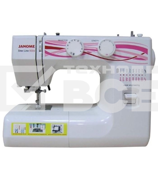Швейная машина Janome Sew Line 500s белый