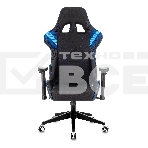 Кресло игровое Бюрократ VIKING 4 AERO BLUE черный/синий, искусст.кожа/ткань, две подушки, фото20