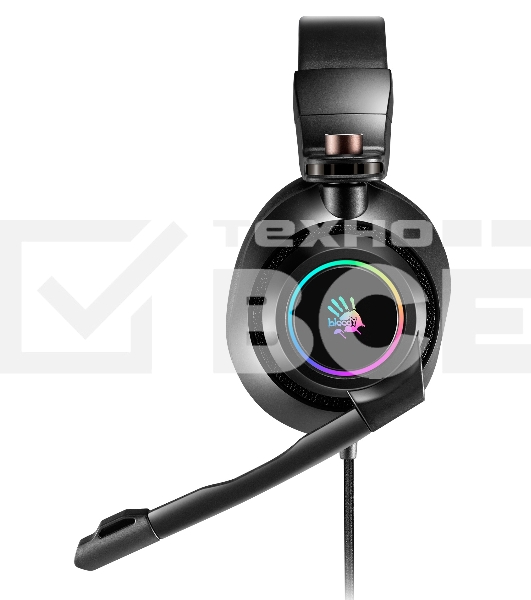 Наушники с микрофоном A4Tech Bloody G580 черный 2м мониторные USB оголовье (G580 USB /BLACK)