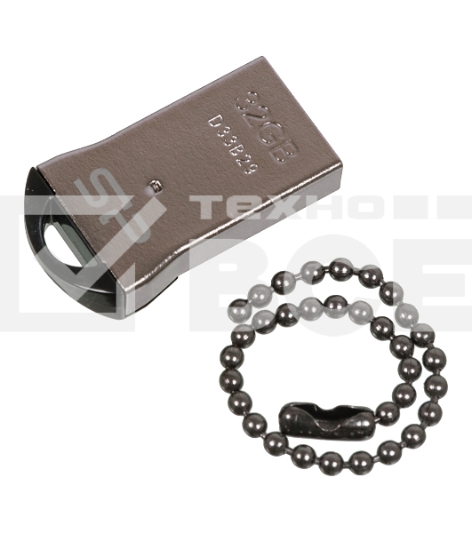 Флешка USB Silicon Power R/W 32Gb Touch T01 SP032Gb,UF2T01V1K USB 2.0 черный/серебристый