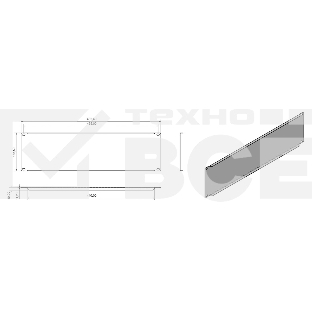 Фальш-панель Hyperline BPV-3-RAL9005 на 3U, цвет черный (RAL 9005)