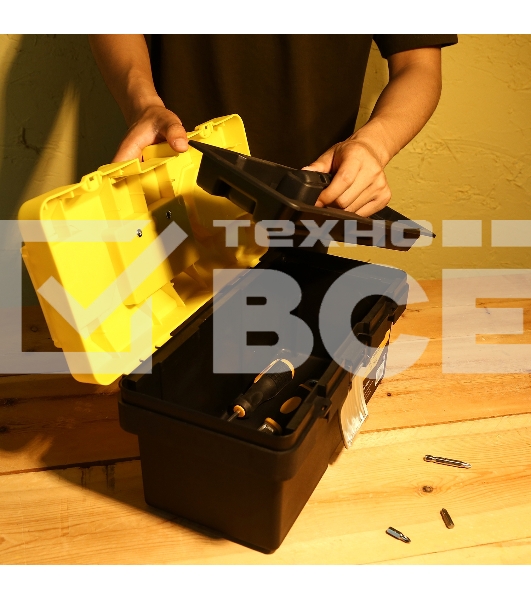 Ящик для инстр. Deko DKTB25 1отд. 6карм. желтый/черный (065-0830)