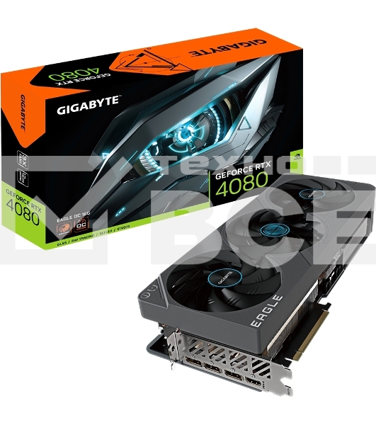 Видеокарта Gigabyte GV-N4080EAGLE OC-16GD GDDR6X 2520/22400 HDMIx1 DPx3 HDCP