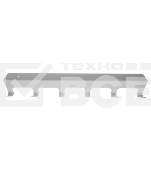 Вешалка навесная на дверь, 6 крючков, белый Rexant
