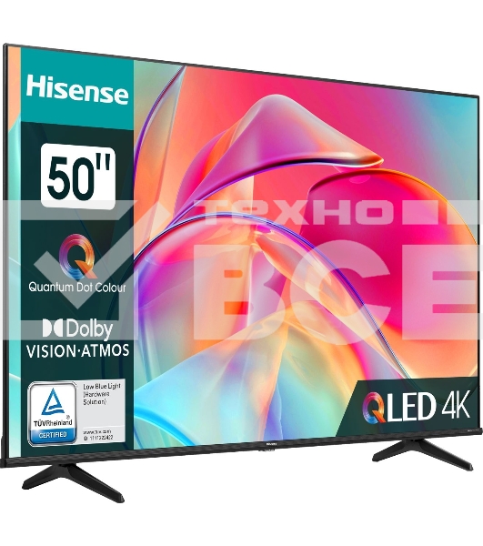 Телевизор Hisense 50' 50E7KQ черный QLED UHD 60Hz Smart