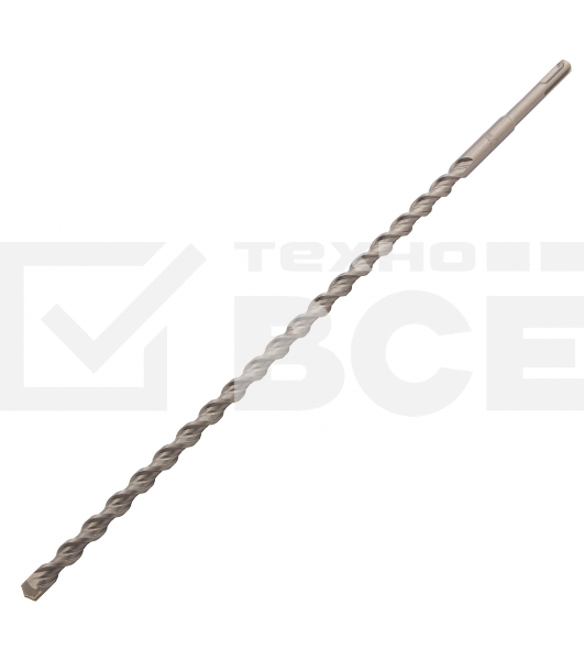 Бур по бетону, двойная спираль, Cobalt W-tip, 14x460 мм, SDS PLUS Denzel