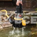 Дренажный насос Denzel DP1400X, 1400 Вт, подъем 11 м, 25000 л/ч, фото 1