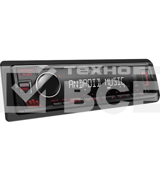 Автомагнитола Kenwood KMM-105 1DIN 4x50Вт AUX 1