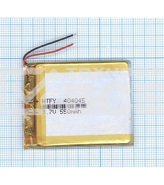 Аккумулятор Li-Pol (батарея) 4*40*45мм 2pin 3.7V/550mAh