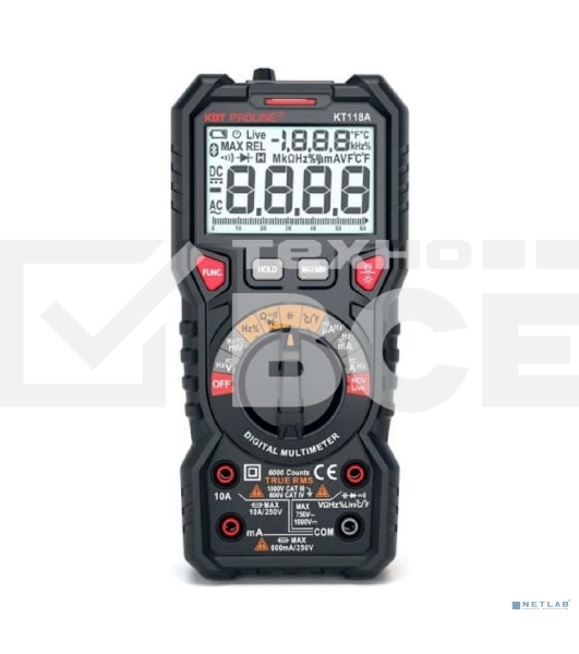 Мультиметр цифровой КВТ KT 118A 'PROLINE' 79126