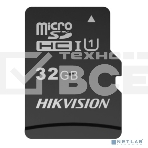 Флеш карта microSDHC 32GB Hikvision HS-TF-C1(STD)/32G/Adapter, фото3