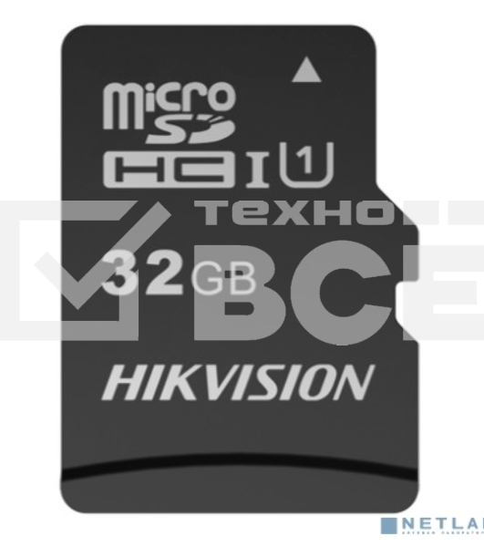 Флеш карта microSDHC 32GB Hikvision HS-TF-C1(STD)/32G/Adapter