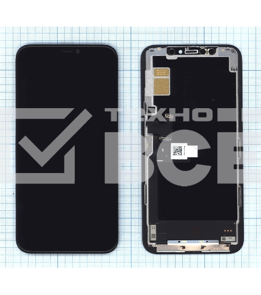 Дисплей Amperin для iPhone 11 Pro в сборе с тачскрином (Soft Oled), черный