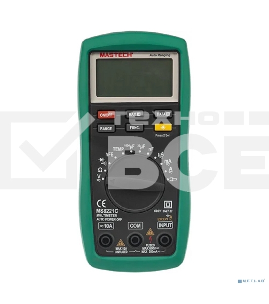 Универсальный мультиметр MASTECH MS8221С 13-2056