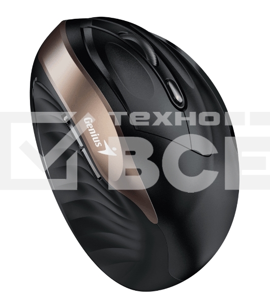 Мышь беспроводная Genius Ergo 8250S черный, 1600 dpi, радиоканал, USB, кнопки - 6