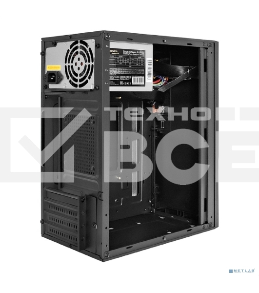 Компьютерный корпус Minitower ExeGate BAA-303U (mATX, без БП, 2*USB+1*USB3.0, HD Audio, черный)