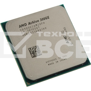 Процессор AMD Athlon 300GE 2C/4T (3.4GHz,5MB,35W,AM4) tray, with Radeon Vega Graphics