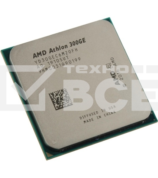 Процессор AMD Athlon 300GE 2C/4T (3.4GHz,5MB,35W,AM4) tray, with Radeon Vega Graphics