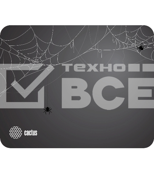 Коврик для мыши Cactus Spider gray 250x200x3мм (CS-MP-D13S)