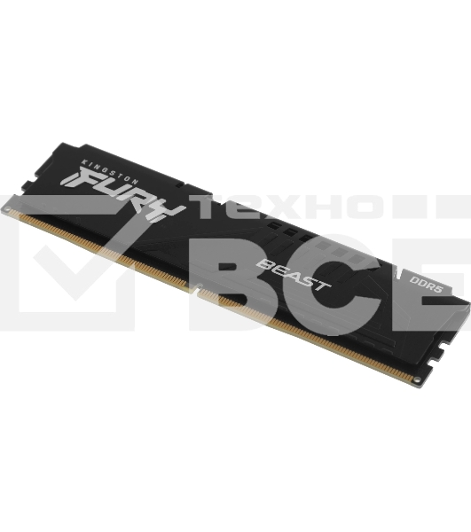 Оперативная память Kingston Fury Beast Expo, DDR5, 8GB (1x8GB), 6000MHz, CL30, DIMM, с радиатором, черный