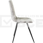 Стул для дома Бюрократ CH-K1_4 комплект 4шт св.серый Holland 09 металл черный на ножках, фото9