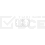 Рамка Kranz ROUND 2-постовая перламутр, фото 1