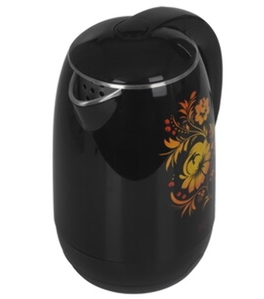 Чайник электрический BQ KT1702P черный-Цветы