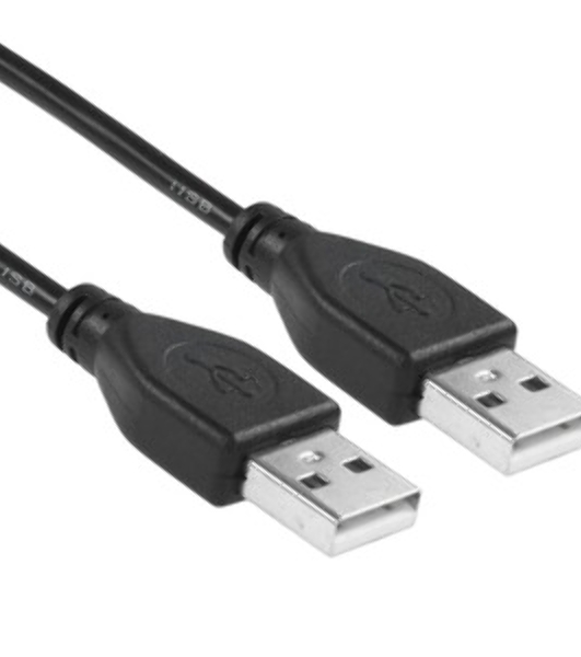 Кабель USB2.0 Cablexpert CC-USB2-AMAM-0.6M, AM/AM, экран, 28/26AWG, медь, Pro, 0.6м, черный, пакет