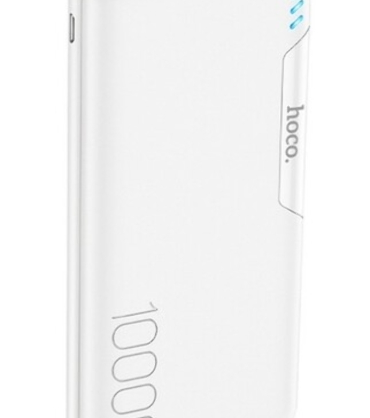 Портативный аккумулятор 10000mAh 2USB+1Type-C+1Micro USB 2.0A Hoco J158A (White)