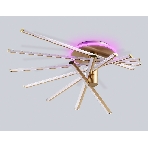 Потолочный светодиодный светильник Ambrella light FL6244 GD золото 125W 3000K-6400K+RGB 900*750*230 (ПДУ ИК), фото6