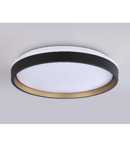 Светодиодный светильник RGB Ambrella light FZ610 BK/GD черный/золото IP20 66W 3000K-6500K+RGB D490*85 (ПДУ ИК)