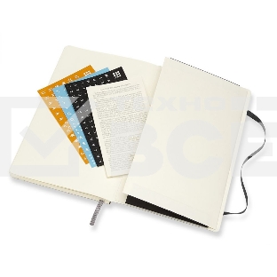 Еженедельник Moleskine ACADEMIC WKNT LGH 130х210мм датир.18мес 208стр. фиксирующая резинка черный