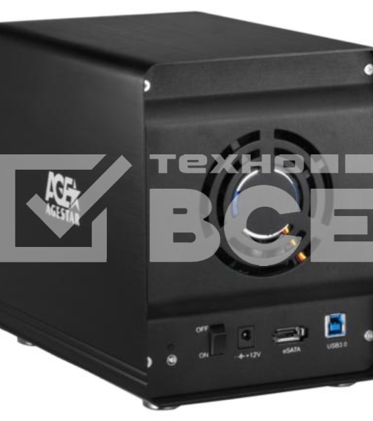 Внешний корпус для HDD AgeStar 3C4B3A1 SATA II алюминий черный LCD 3.5'