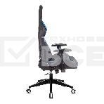 Кресло игровое Бюрократ VIKING 4 AERO BLUE черный/синий, искусст.кожа/ткань, две подушки, фото19