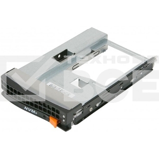 Корзина Supermicro MCP-220-00138-0B Tool-less NVMe Black gen-5 3.5-to-2.5 drive tray, Orange tab