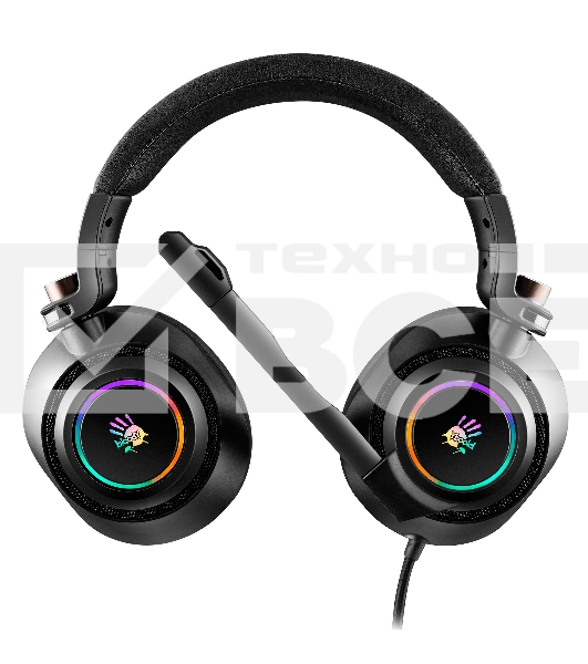 Наушники с микрофоном A4Tech Bloody G580 черный 2м мониторные USB оголовье (G580 USB /BLACK)