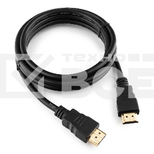 Кабель Cablexpert HDMI CC-HDMI4-5, 19M/19M, v2.0, медь, позол.разъемы, экран, 1.5м, черный, пакет